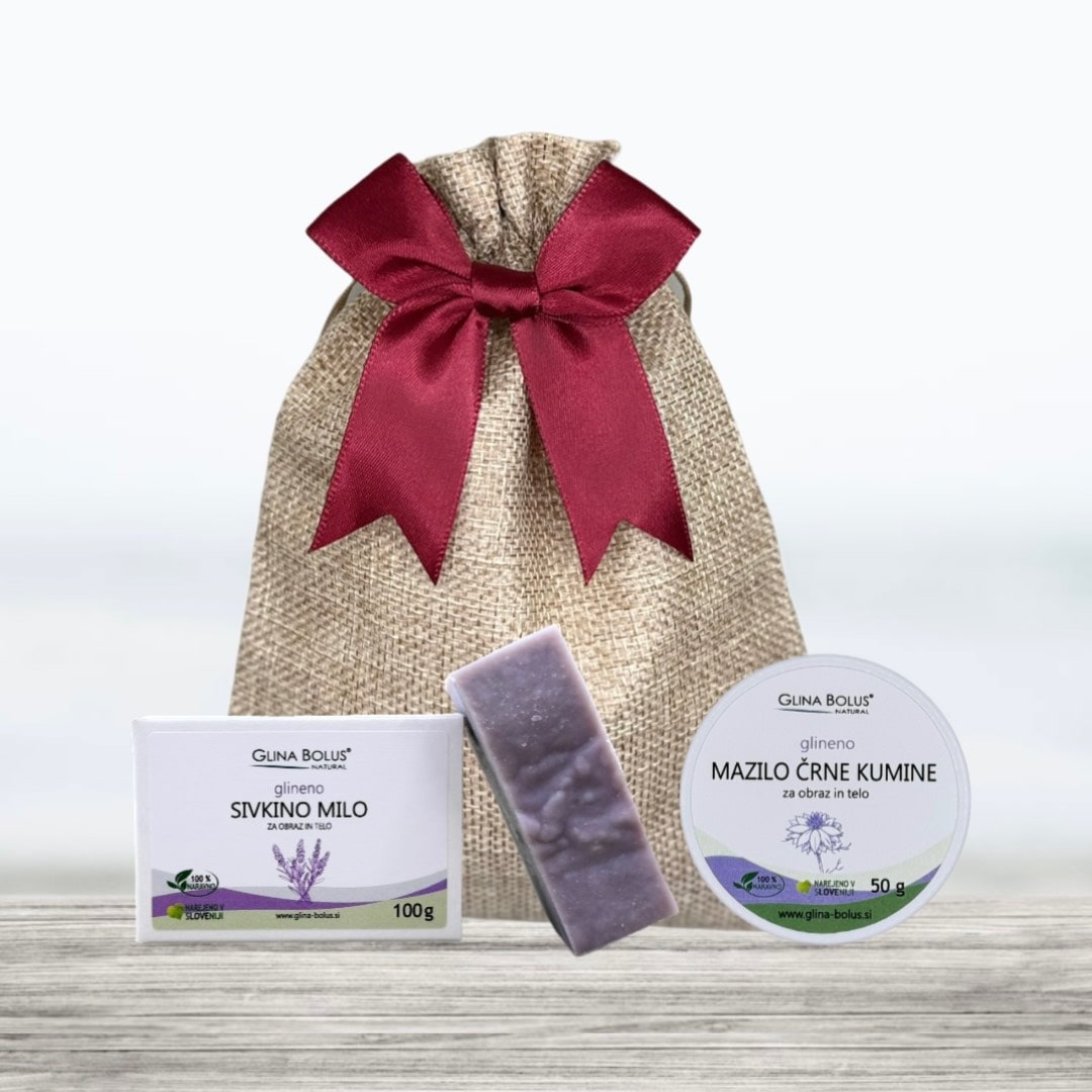 Calming Care Duo – Mazilo črne kumine + Sivkino glineno milo