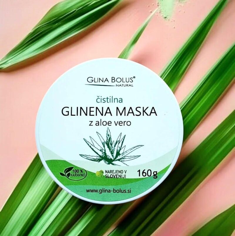 Glinena maska z aloe vero 160g