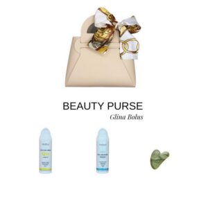 Beauty purse - Q10 Hranilna krema + Vlažilna hialuronska krema + Masažna ploščica Guasha