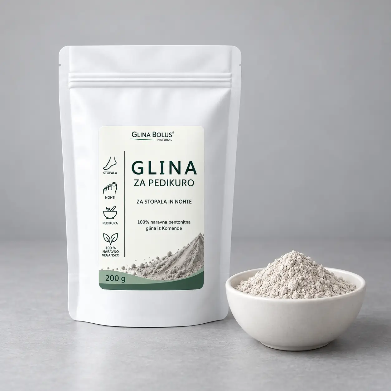 Glina za nohte in podplate + Glinena pasta proti glivicam
