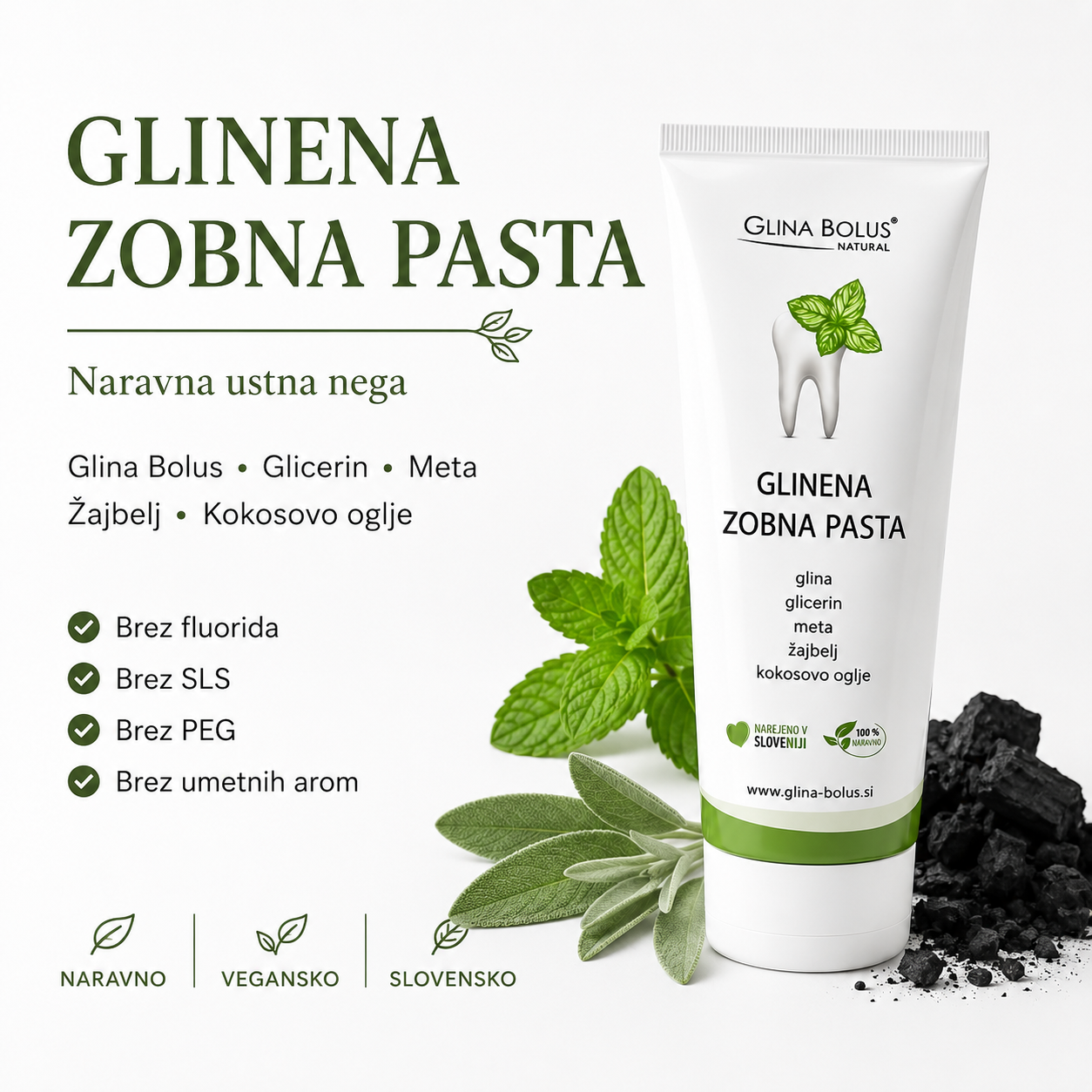 Glinena zobna pasta 90g