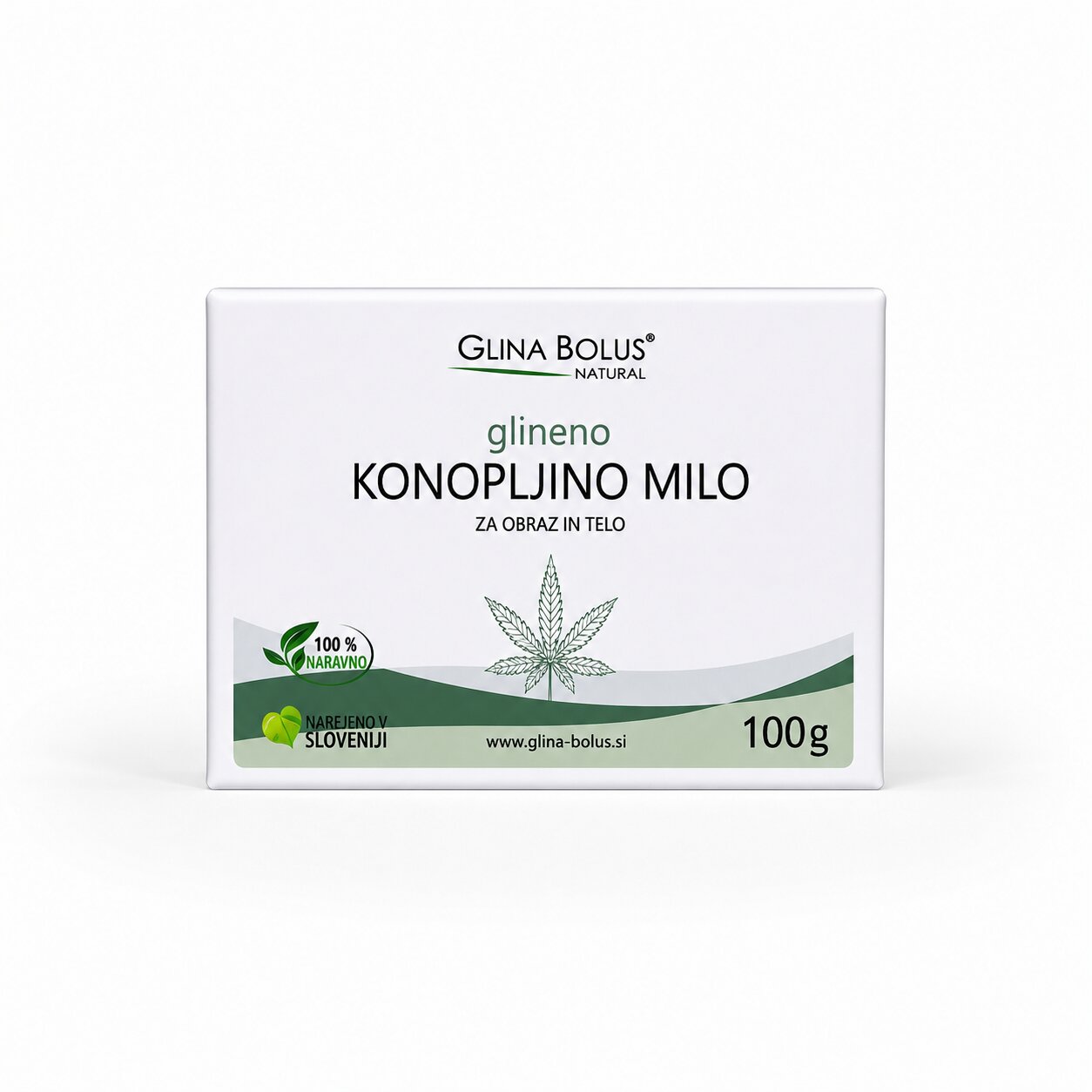 Konopljino glineno milo 100g