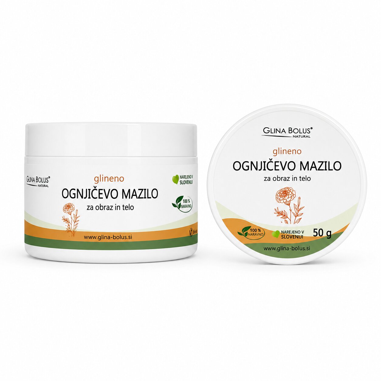 Ognjičevo glineno mazilo 50g