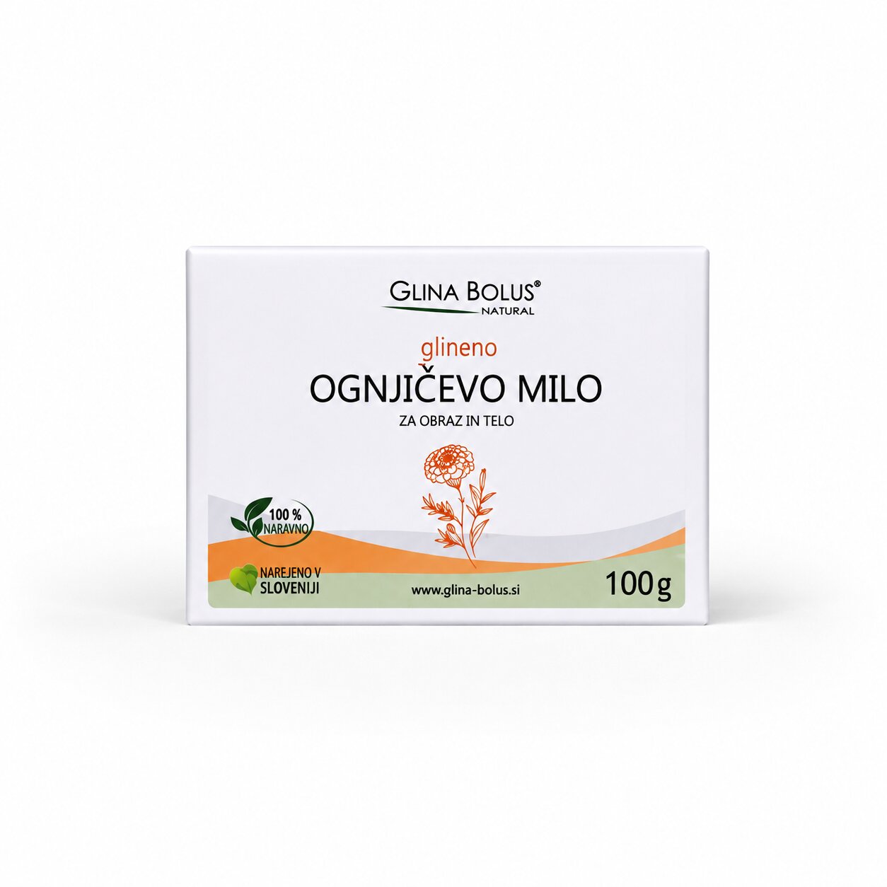 Ognjičevo glineno milo 100g