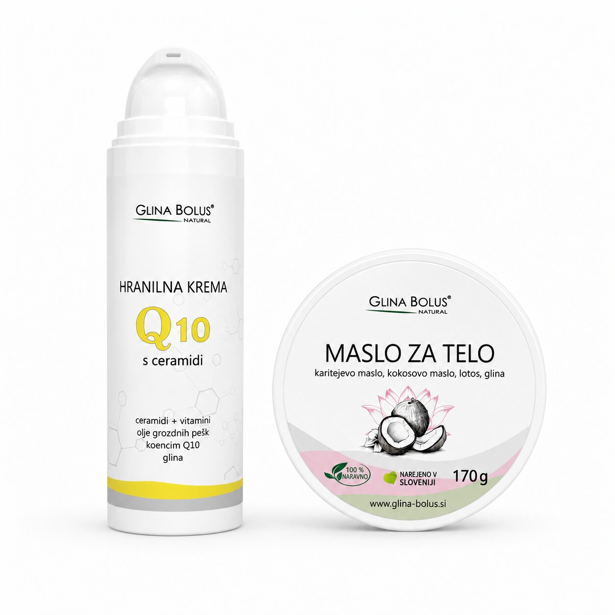 Q10 hranilna krema 50g + maslo za telo 170g