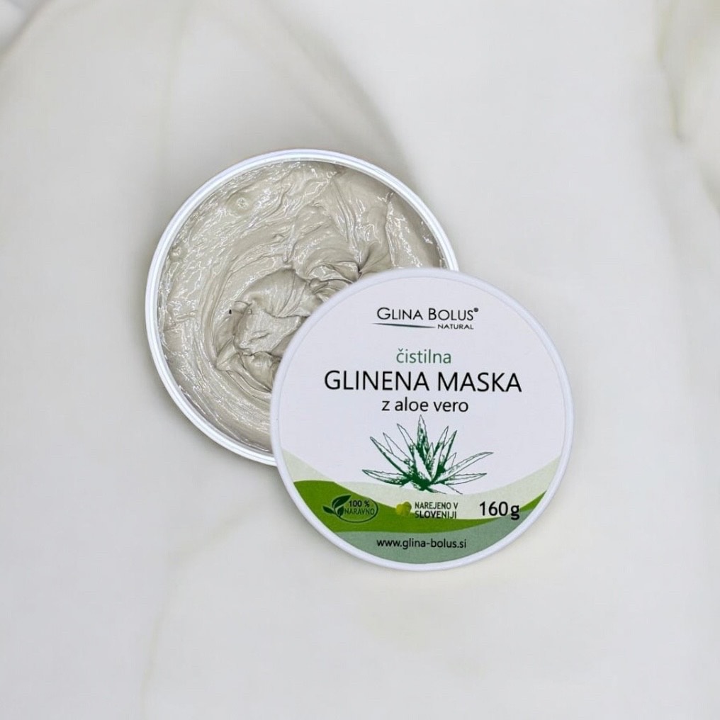 Glinena maska z aloe vero 160g
