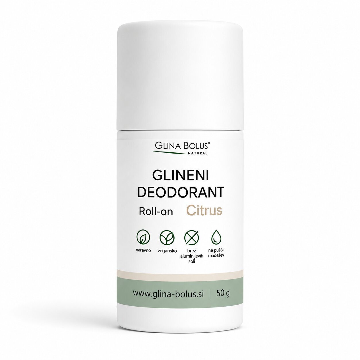 Glineni deodorant - Citrus (roll-on) 50ml