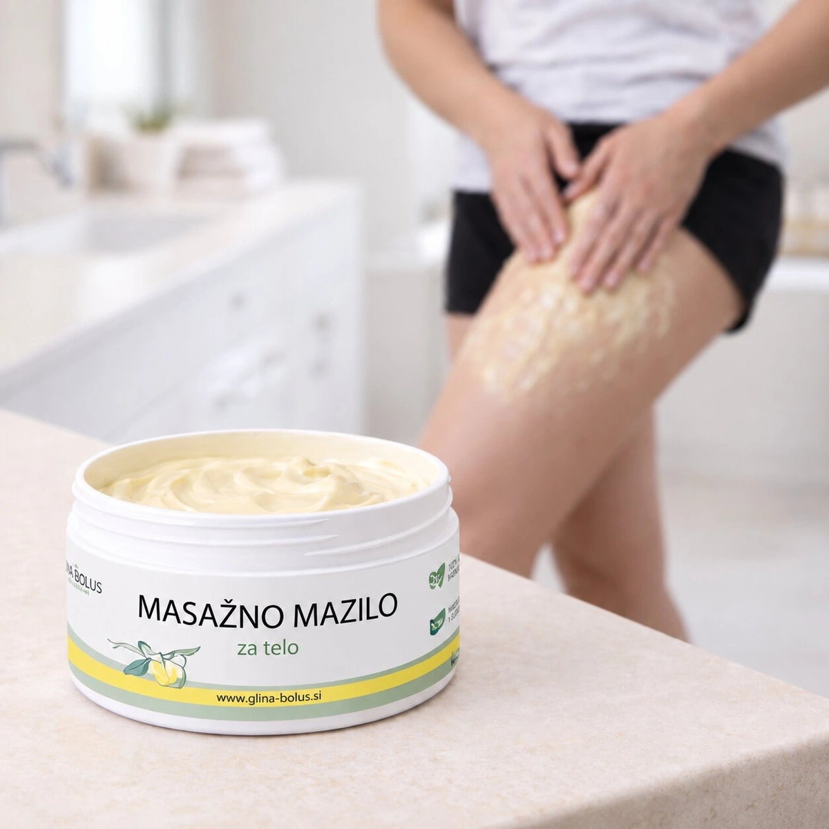 Masažno mazilo z glino 170g