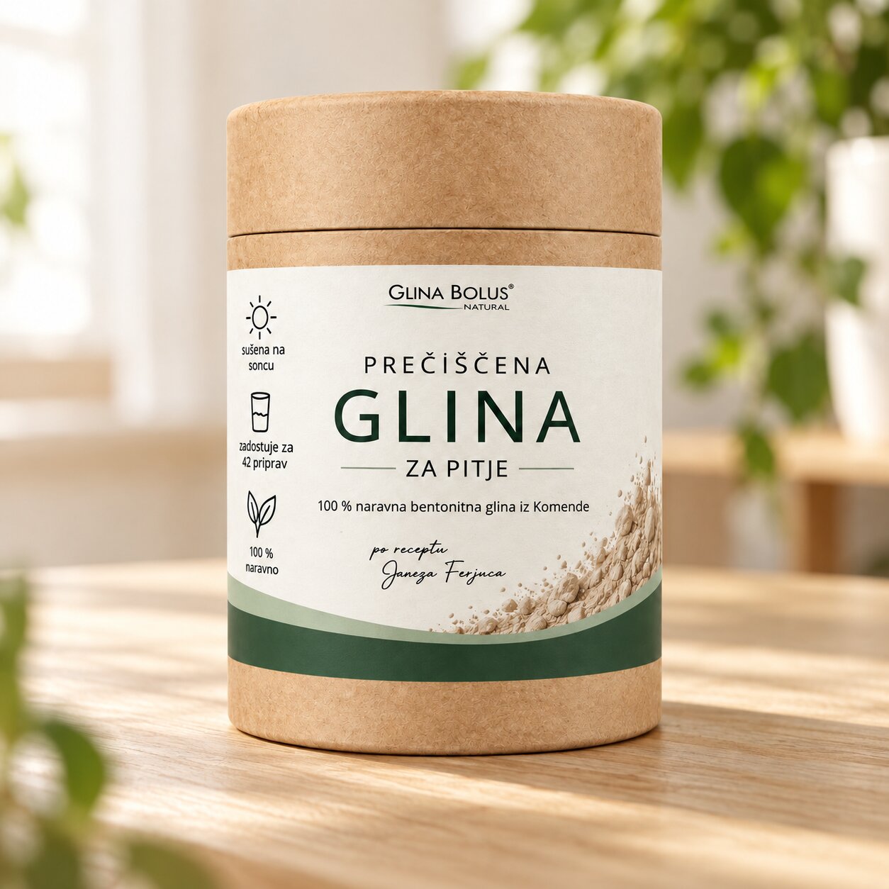Prečiščena glina za pitje
